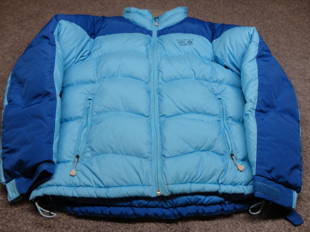Mountain Hardwear Ski Jacket Womens Medium Blue Down Puffer Insulated Winter